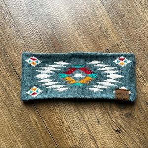 C.C Aztec Headband Soft Stretch Winter Warm Cable Knit Fuzzy Lined Ear Warmer